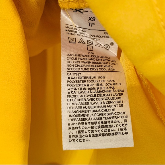 💛NWT BANANA REPUBLIC CITRON RUCHED FLARE CAMI TOO - Picture 6 of 9